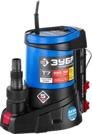 Насос дренажный ЗУБР НПЧ-Т7-550 с аквасенсором Насос дренажный ЗУБР НПЧ-Т7-550 с аквасенсором