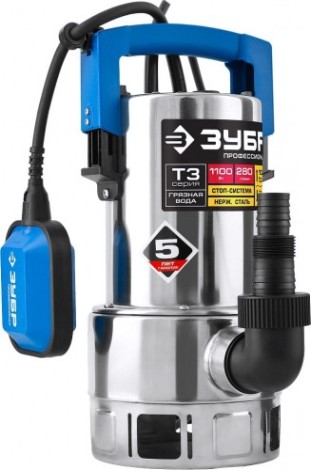 Насос дренажный ЗУБР НПГ-Т3-1100-С Насос дренажный ЗУБР НПГ-Т3-1100-С